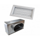 Grille et plénum latéral 200 mm 400x200