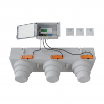 Pack de régulation à 3 zones thermostat Blanc - 3 Volets motorisés